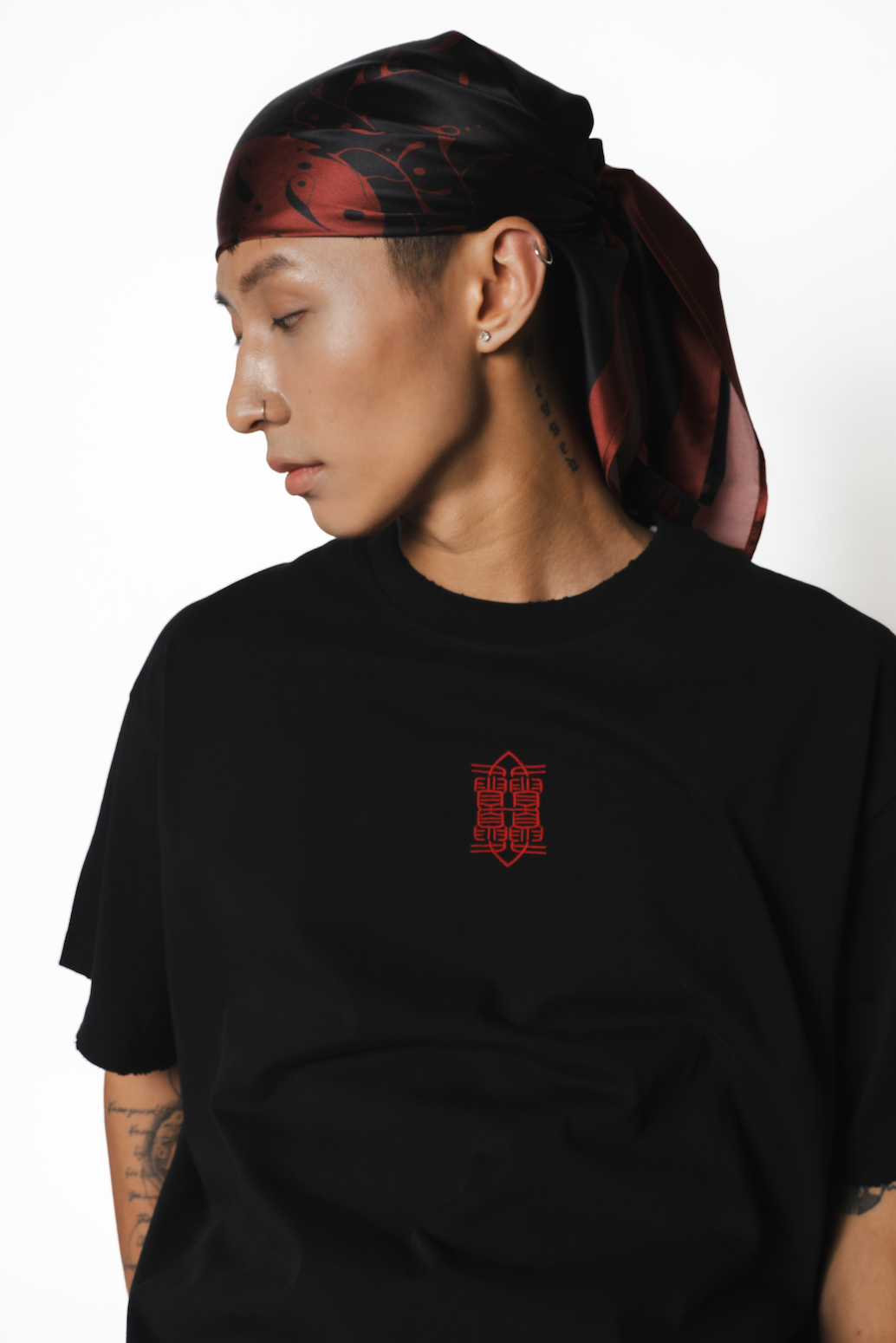 STANZA I LINE IV THAT SPIRALS TOTEM SILK BANDANA