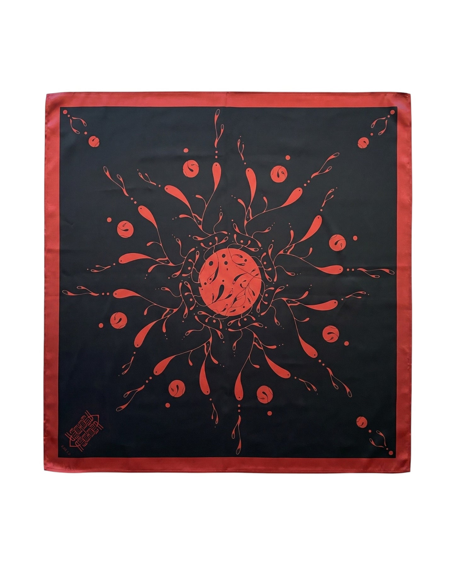 STANZA I LINE IV THAT SPIRALS TOTEM SILK BANDANA
