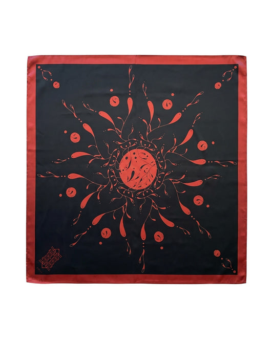 STANZA I LINE IV THAT SPIRALS TOTEM SILK BANDANA